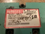 Numatics 554JJ43AO Pneumatic Valve With Base Manifold 554JJ43A0000000. Fixed Price $39.00.