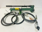 Simplex P-42 Single-acting Hydraulic Hand Pump 10000 Psi W/ R102 Cylinder Hoses. Fixed Price $500.00.