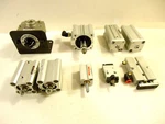 Smc Humphrey Pneumatic Cylinders And Valve, 9 Pcs, 1 Lot, Used.. Fixed Price $175.00.