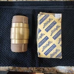 New Strataflo No. 300 Bronze Check Valve 1" With Rubber Poppet 200LB. Fixed Price $40.00.
