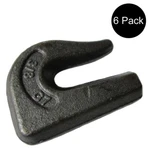 6 G70 3/8" Weld On Chain Grab Hooks Loader Bucket Flatbed Trailer Tow Tie Down. Fixed Price $28.99.