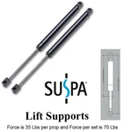 Suspa C16-02648 35-LB Limit Gas Spring/prop/strut/shock Lift Support (set Of 2). Fixed Price $23.99.