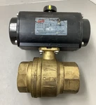 Rub Valves EA4-3 Pneumatic Actuator W/ CW617N Bronze Ball 2" 10 Bar (R71). Fixed Price $125.00.