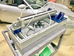 Motion Controls Pneumatic Cylinder, 24" Stroke, 3.5" Bore, #: D96SERC SL24 RA1. Fixed Price $325.00.