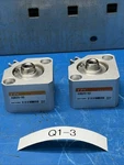 (2) Tpc Pneumatics Air AQB25-5D Tounge Sorting Cylinders. Fixed Price $40.00.