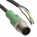 Phoenix Contact 1669770 M12 Cable 5-POS Male Plug 3M 9.84' Pigtail Black Pur IP6. Fixed Price $54.95.
