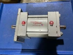 One Milwaukee Pneumatic Cylinder Model A31D, 5" Bore 3" Stroke 250 Psi Max, Used. Fixed Price $22.49.