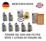 Engine Oil Filter With 7 Liters 5W-40 Motor & Air For Mercedes-benz. Fixed Price $253.33.