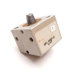 Compact Q91-2507-D Mini Double Rod Cylinder, 3/4" Bore, 1/4" Stroke, 10-32 Ports. Fixed Price $30.00.
