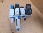 Festo Pneumatic Assembly Part No. 541258, 529156, 529531, 688542. Fixed Price $275.00.