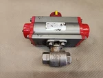 Triac 22TX050TR1SXX/TR20SR Actuator Mounted 1/2" 316SST Ball Valve Rtfe Seat. Fixed Price $75.00.