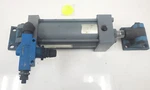 Miller A84B2C Pneaumatic Cylinder 250 Psi W/clevis Mounts & Flo Control. Fixed Price $250.00.