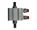 Smc Straight Pipe Hollow Shaft Pneumatic Cylinder P/n SCQ8WA106-037M. Fixed Price $55.00.