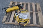 Enerpac P84 Hydraulic Hand Pump ,10,000 W/HC7210 Hoses 40488 Gauge GA2. Fixed Price $1250.00.