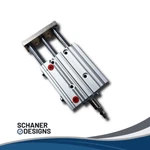 Smc Guided Air Cylinder 16MM Bore 40MM Adj. Stroke M5 Ports (MGPM16-40AZ-XC8). Fixed Price $99.95.