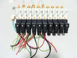 Smc Block Manifold W/ 10 X NVKF334V-5D Solenoid Valves. Fixed Price $149.99.