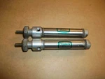 2PC Clippard Pneumatic Cylinder SDR081B Used. Fixed Price $32.00.