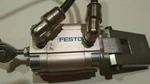 Festo ADVU-25-15-P-A 156524 Compact Cylinder Pneumatic Lot (2) Units. Fixed Price $142.00.