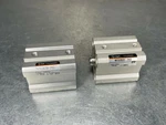 (lot Of 2) Smc NCQ2B20-25D Compact Pneumatic Cylinder. Fixed Price $26.95.
