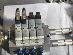 Festo Valve Block Assy VSVA-B-M52-MH-A1-1C1(4) Naw 1/4-01-VDMA(4) Nos. Fixed Price $204.63.