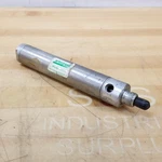 Speedaire 6W123 Pneumatic Cylinder, 1-1/8" Bore, 2-1/4" Stroke Used. Fixed Price $8.21.