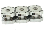 Lot Of 3 Smc Pneumatic Cylinders NCQ7B150-050DC 200 Psi. Fixed Price $60.00.