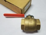 Crane F9202 2" Npt Brass Ball Valve 600 Cwp 1/2 Psi Nib. Fixed Price $59.99.