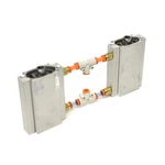 (lot Of 2) Smc CQUB32-40 Compact Air Cylinder Plate Type Bore 32MM, Stroke 40MM. Fixed Price $89.99.