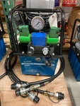 Electric Hydraulic Pump Power Pack 2 Stage Double Acting 110V 10K Psi 488IN3 Cap. Fixed Price $875.95.